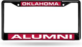 Rico Industries - Oklahoma Sooners Alumni Black Metal Laser Cut License Plate Frame - Multi