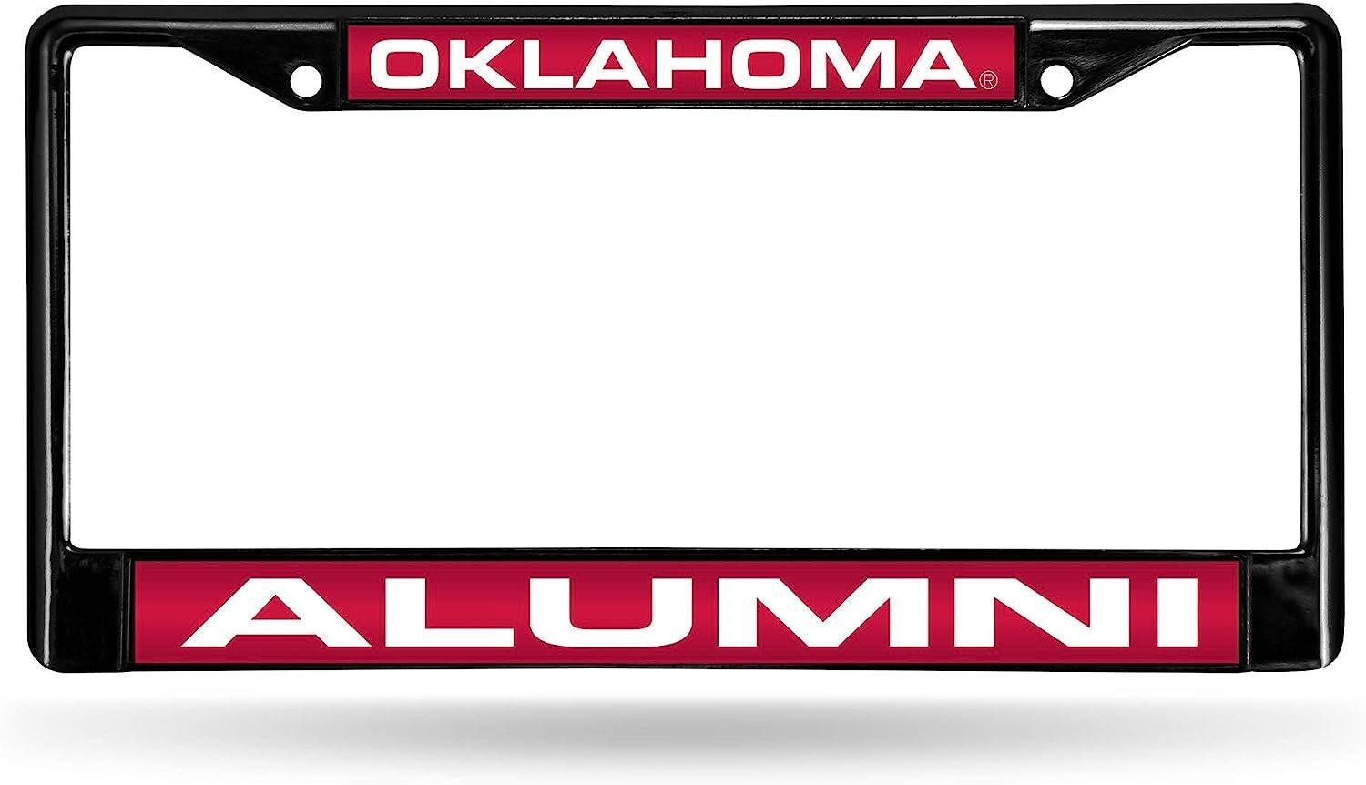 Oklahoma Sooners Alumni Black Metal Laser Cut License Plate Frame