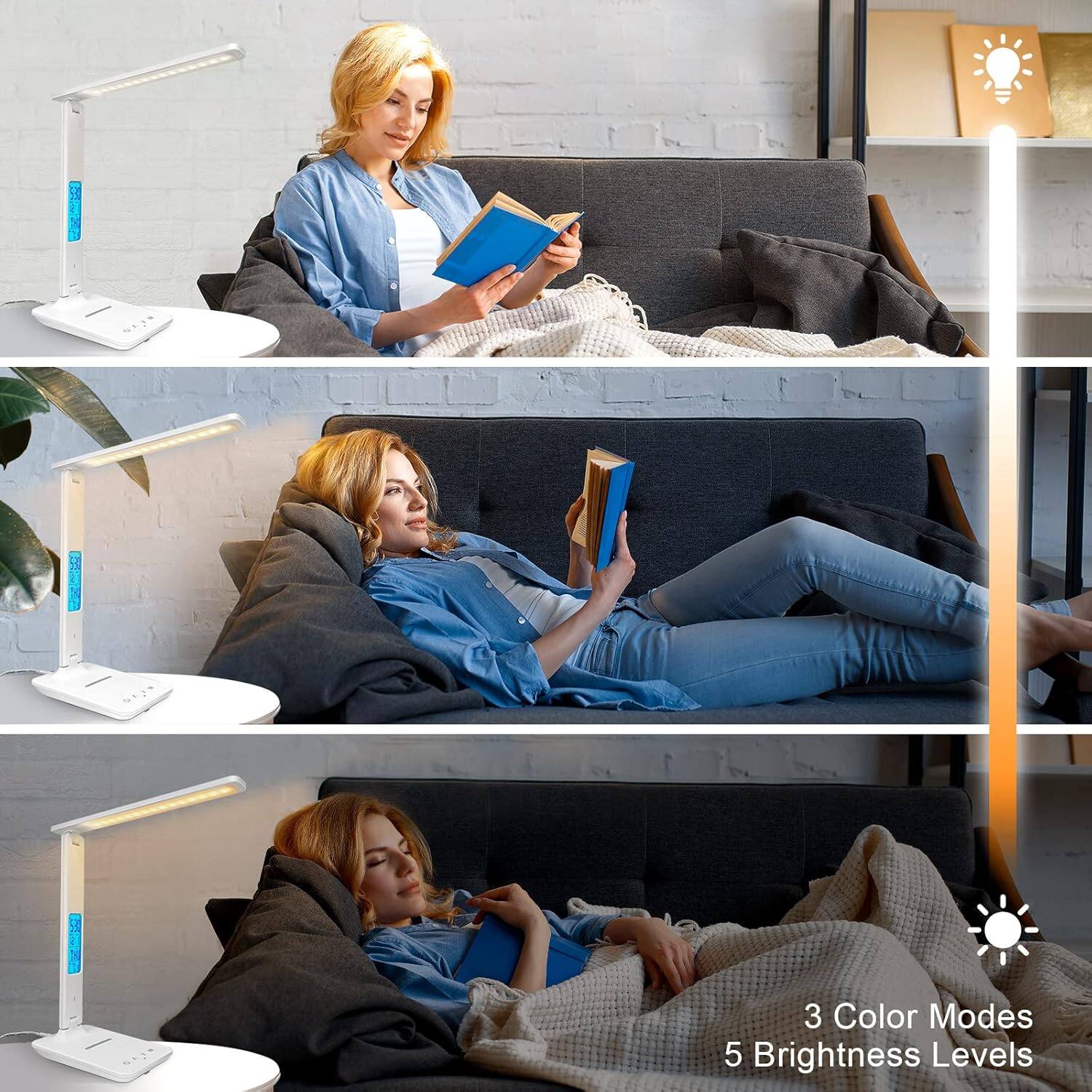 3 Color Modes  
5 Brightness Levels