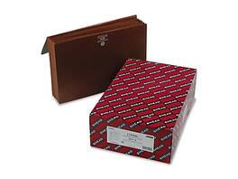 Smead - Redrope Partition Wallet, 5-1/4" Expansion, Legal Size, 6-Pocket, 10/Box - Brown