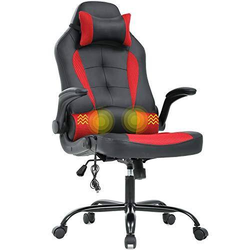 Hirose Alice - Pc Gaming Chair Racing Office Desk Massage Executive Pu Leather Computer With Support Headrest Armrest Task - Red