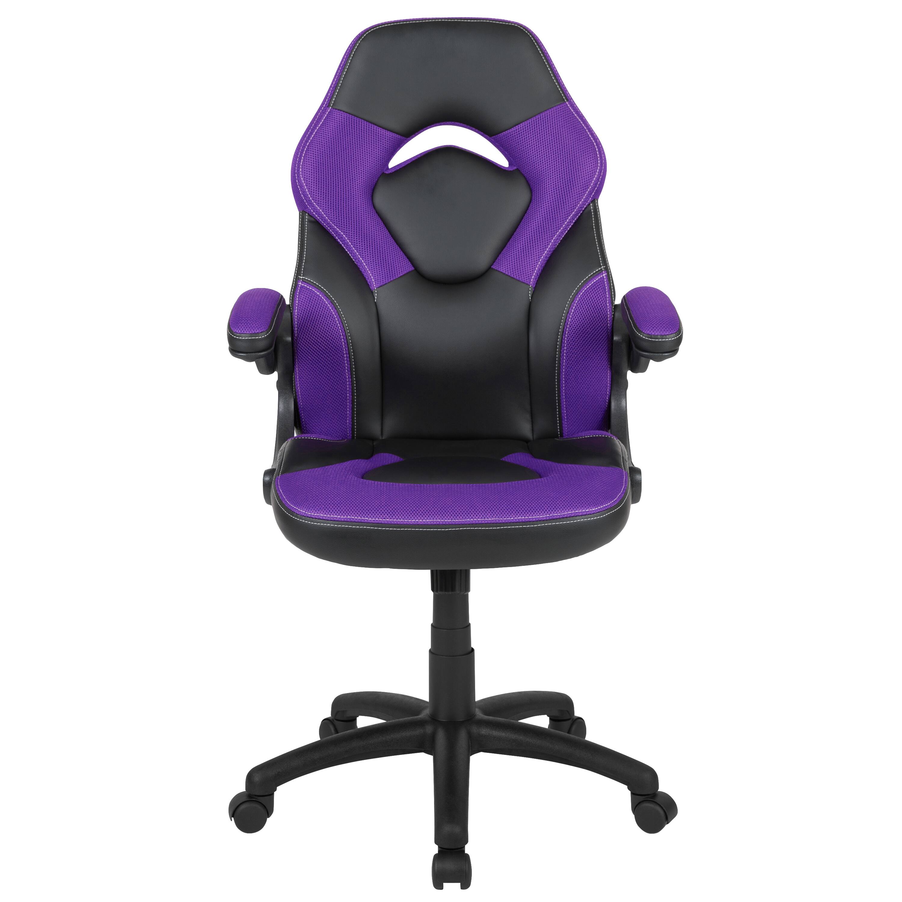 Alt View 7. Emma + Oliver - Z100 Gaming Chair Racing Office Ergonomic Computer PC Adjustable Swivel Chair - Purple.