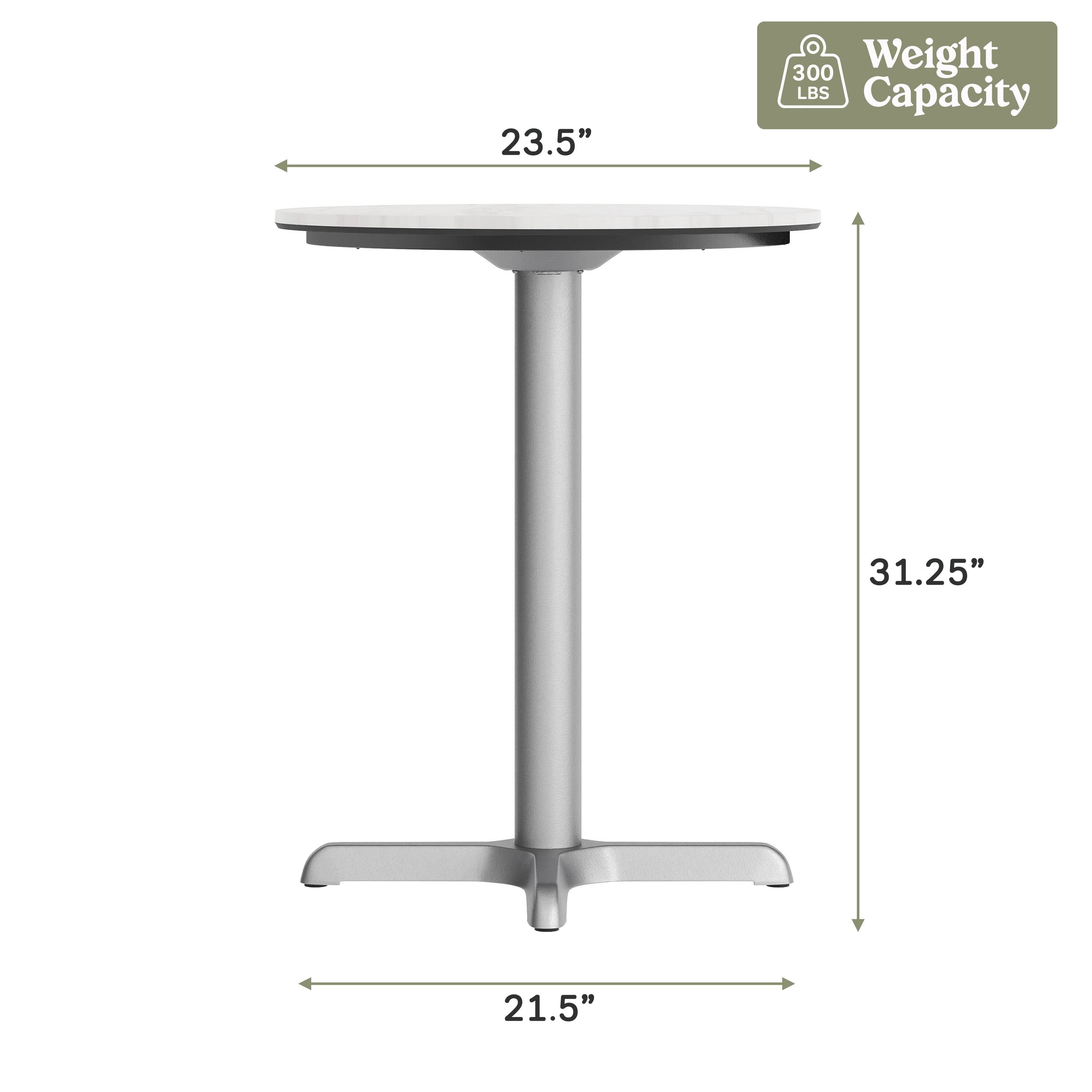 23.5"  
300 Weight LBS Capacity  
31.25"  
21.5"