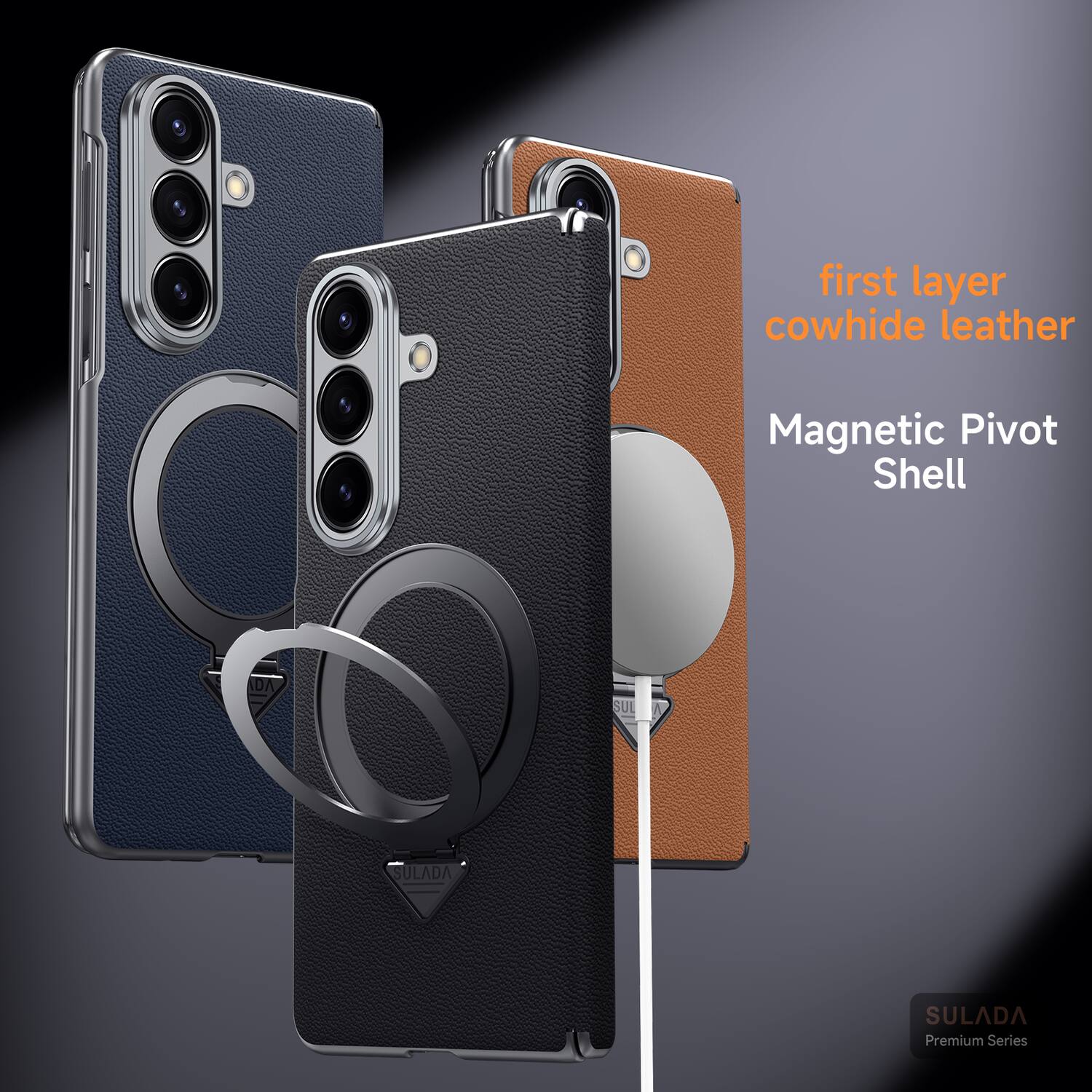 first layer cowhide leather  
Magnetic Pivot Shell  
SULADA  
Premium Series