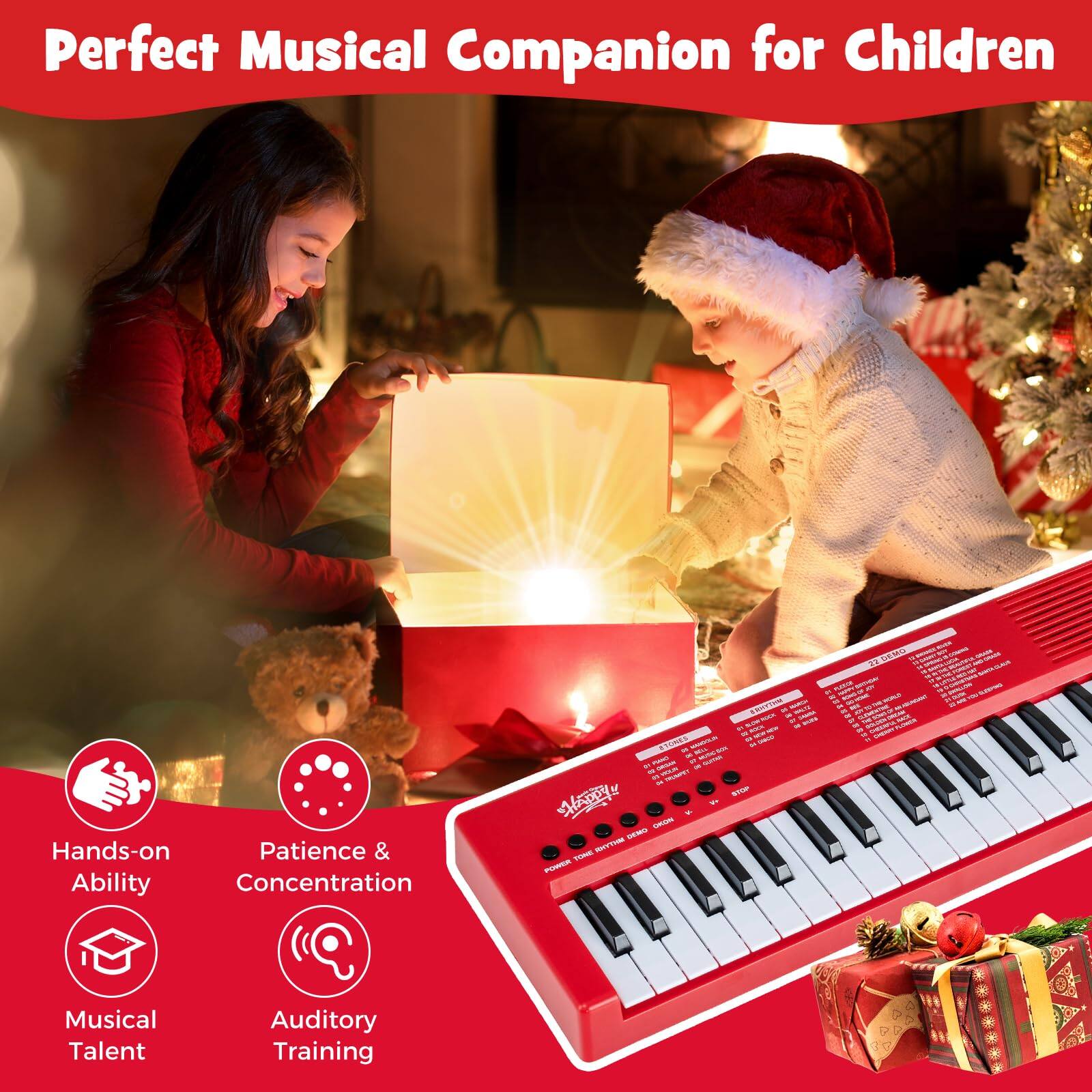 Perfect Musical Companion for Children

- Hands-on Ability
- Patience & Concentration
- Musical Talent
- Auditory Training