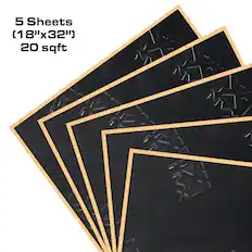 5 Sheets (18"x32") 20 sqft