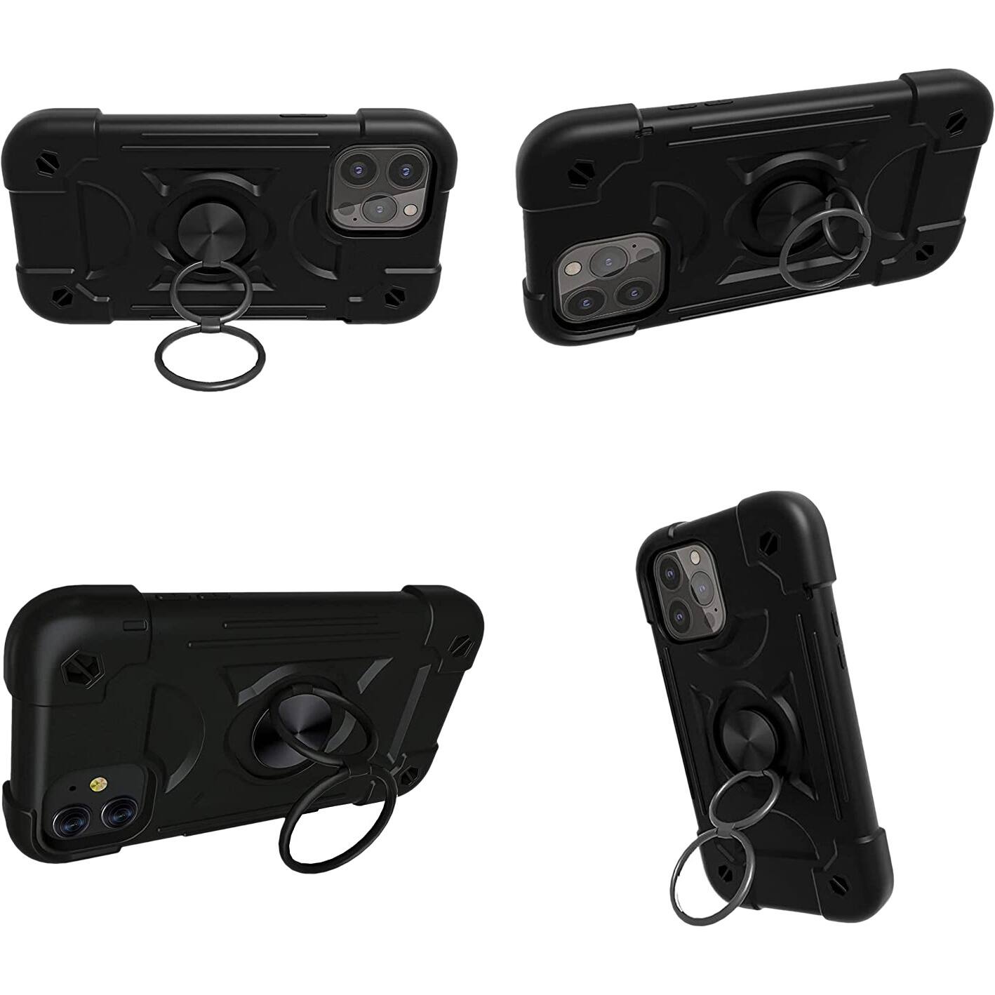 Alt View 14. SaharaCase - DualShock Series Case for Apple iPhone 14 Pro Max - Black.
