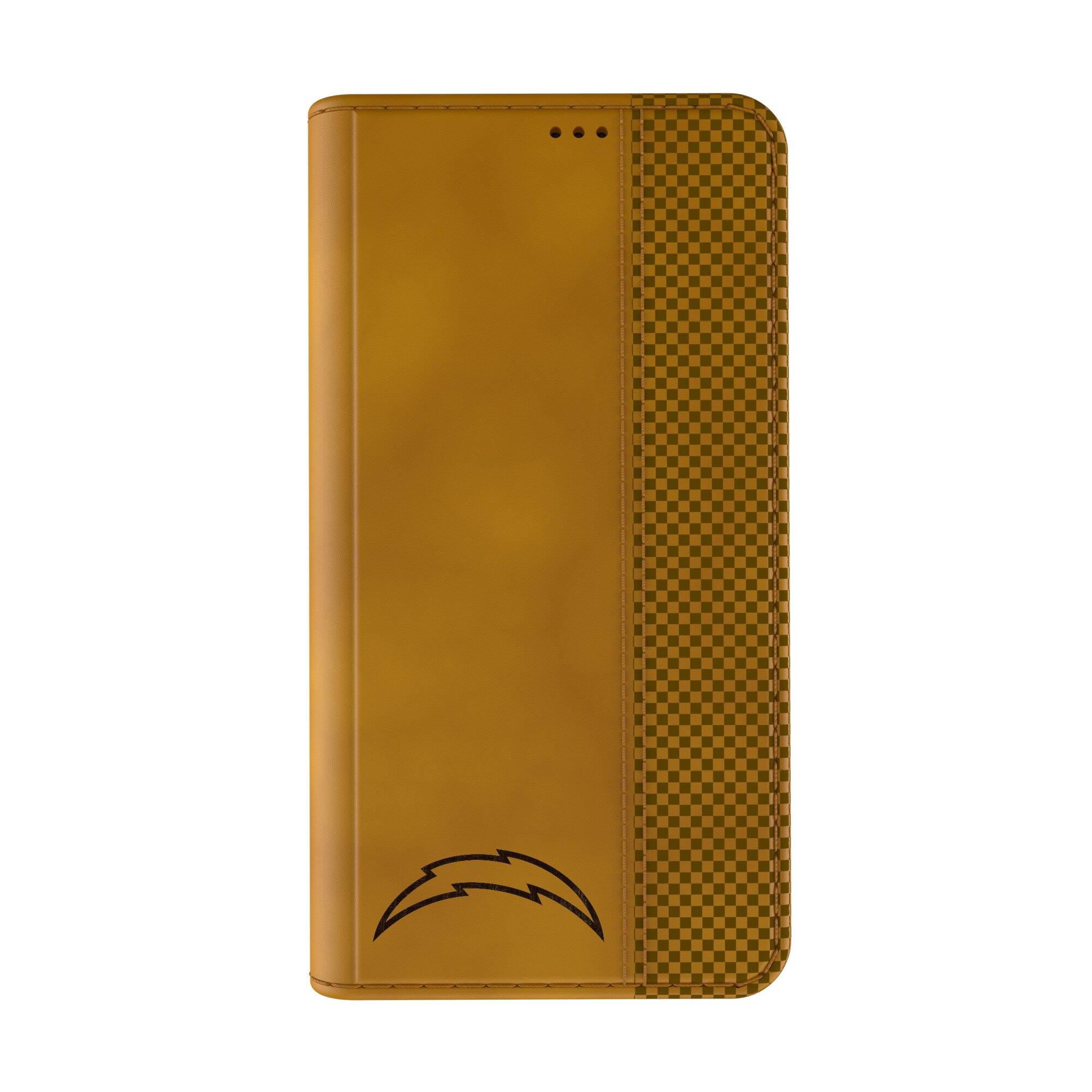 Alt View 1. Keyscaper - Los Angeles Chargers iPhone Folio Case - 14 Pro - Multicolor.