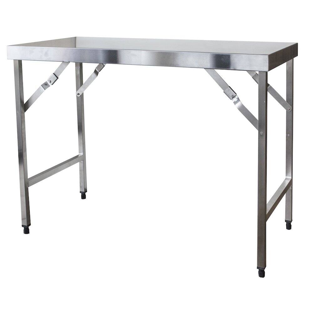 Front. Sportsman Pro-Series - Sportsman Series Stainless Steel Portable Folding Work Table - Silver.