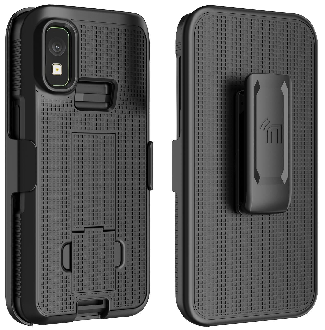 Alt View 8. Nakedcellphone - Case and Strap and Belt Clip Holster Combo for Zebra TC501 Mobile Computer Scanner - Black.