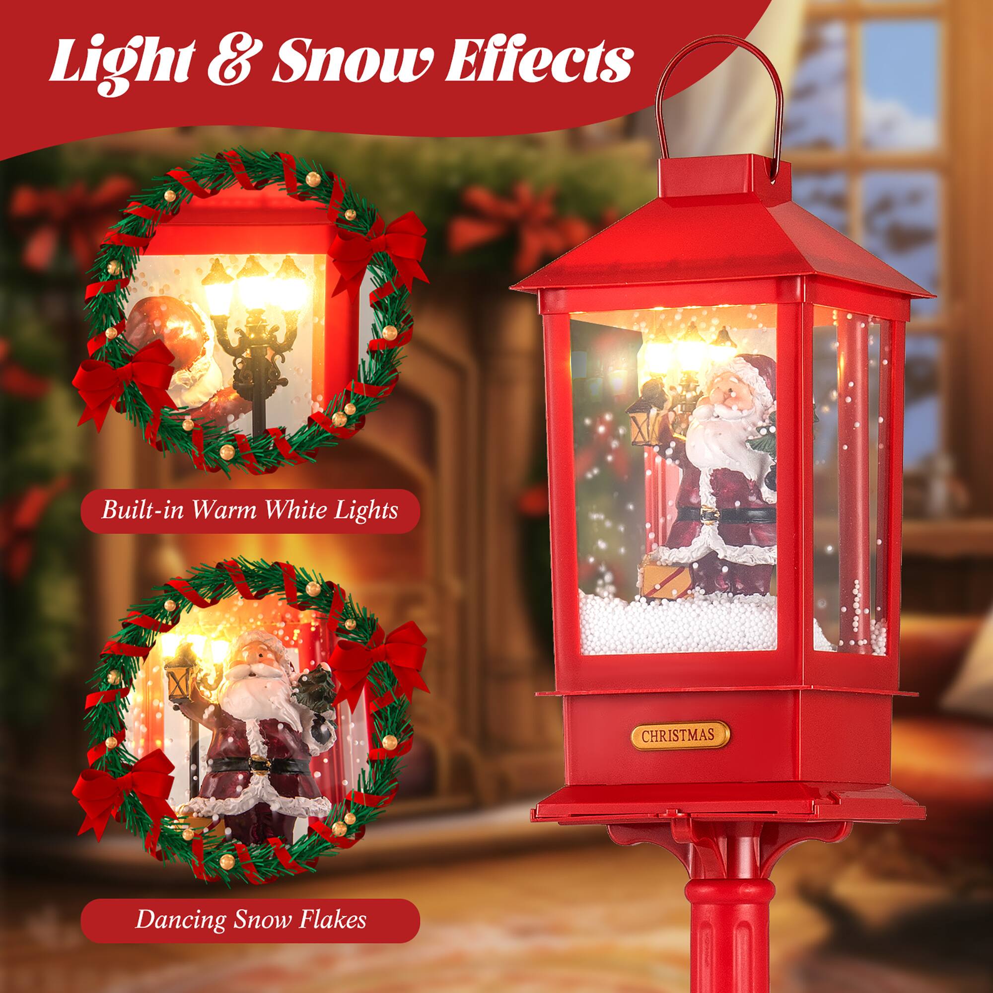 Light & Snow Effects

Built-in Warm White Lights

Dancing Snow Flakes

CHRISTMAS