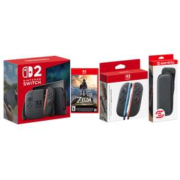 Switch 2 Console with Zelda Breath of the Wild, Extra Joy-Cons Bundle and Protective Case - Nintendo Switch 2