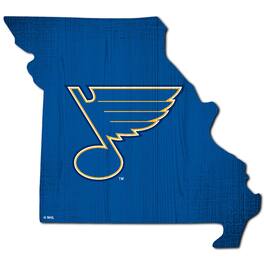 Fan Creations - St. Louis Blues 12" Logo State Sign - Multicolor