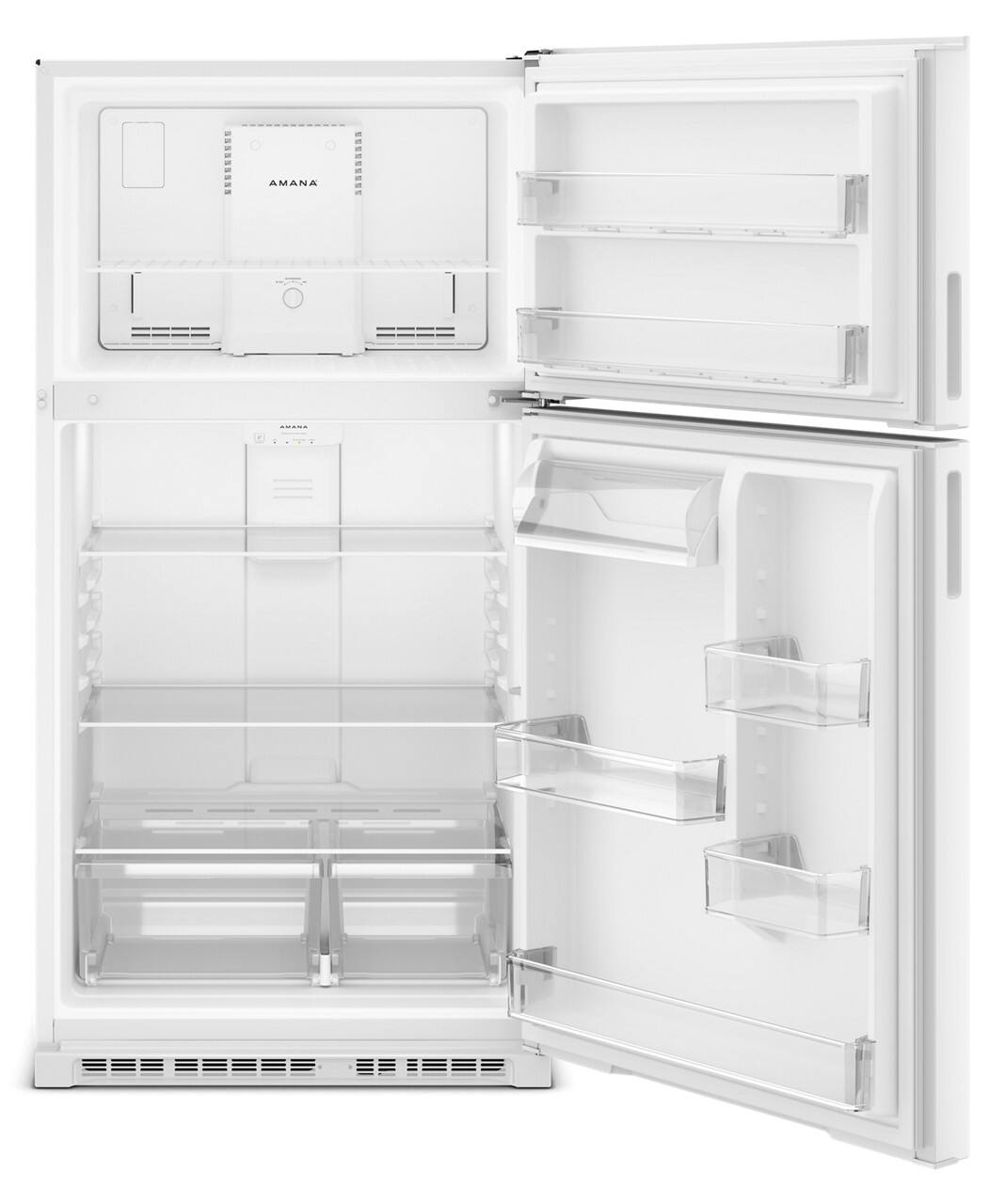 Alt View 1. Amana - 21.3 Cu. Ft. Top-Freezer Refrigerator With Dual Crisper Drawers - White.