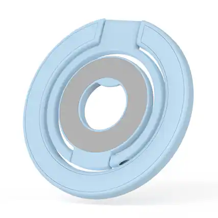 Front. UUCOVER - Magnetic Phone Ring Holder Compatible with Magsafe, 360° Rotation Phone Stand Dual-Sided Magnet Finger Grip Kickstand - Blue.