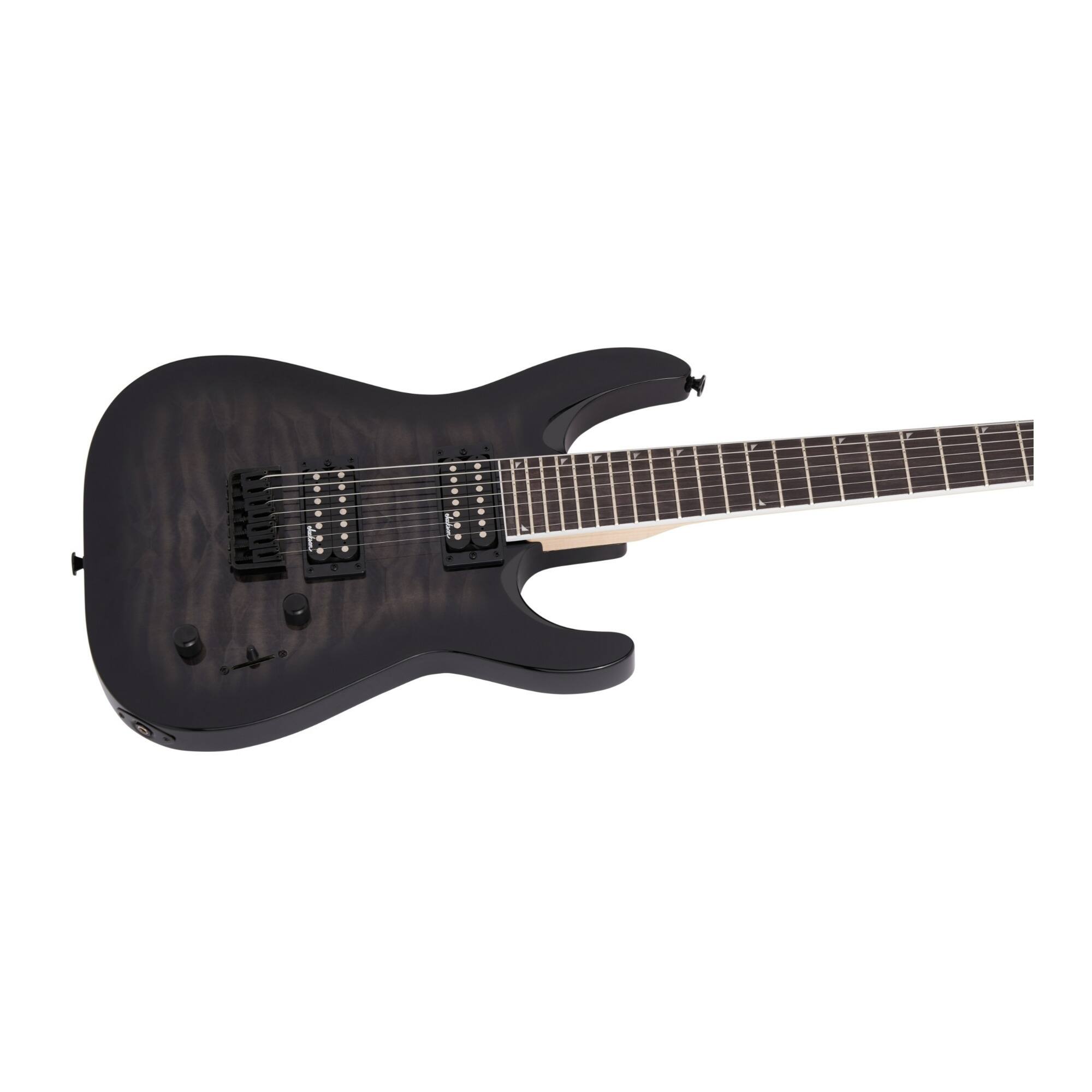 Back. Jackson - Jackson JS Series Dinky Arch Top 7-String JS22Q-7 DKA HT Electric Guitar (Black).