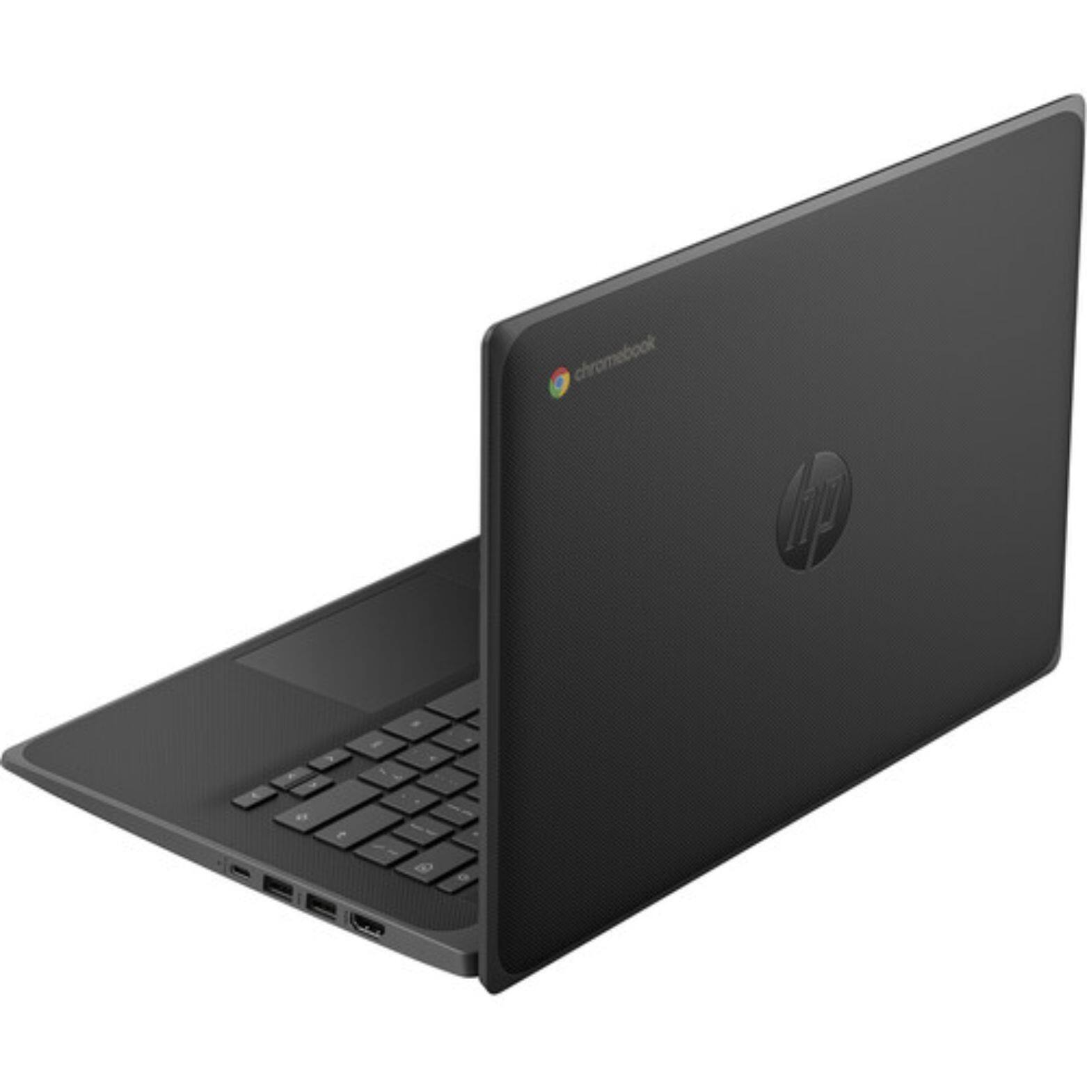 Alt View 3. HP - Fortis G11 Chromebook 14" Intel N100 0.8 GHz 4 GB 32GB SSD Intel UHD Graphics ChromeOS - Black.