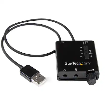 SPDIF Line-Out
Treble
Direct
Bass
96 48
KHz
44.1
StarTech.com