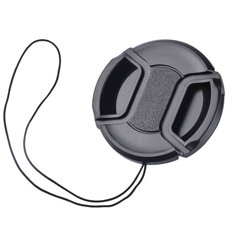 Angle. Vivitar - 62mm Universal Extra Durable Center Pinch Snap On Lens Cap Front Dust Cover for Canon Nikon Sony Fujifilm Lenses - Black.