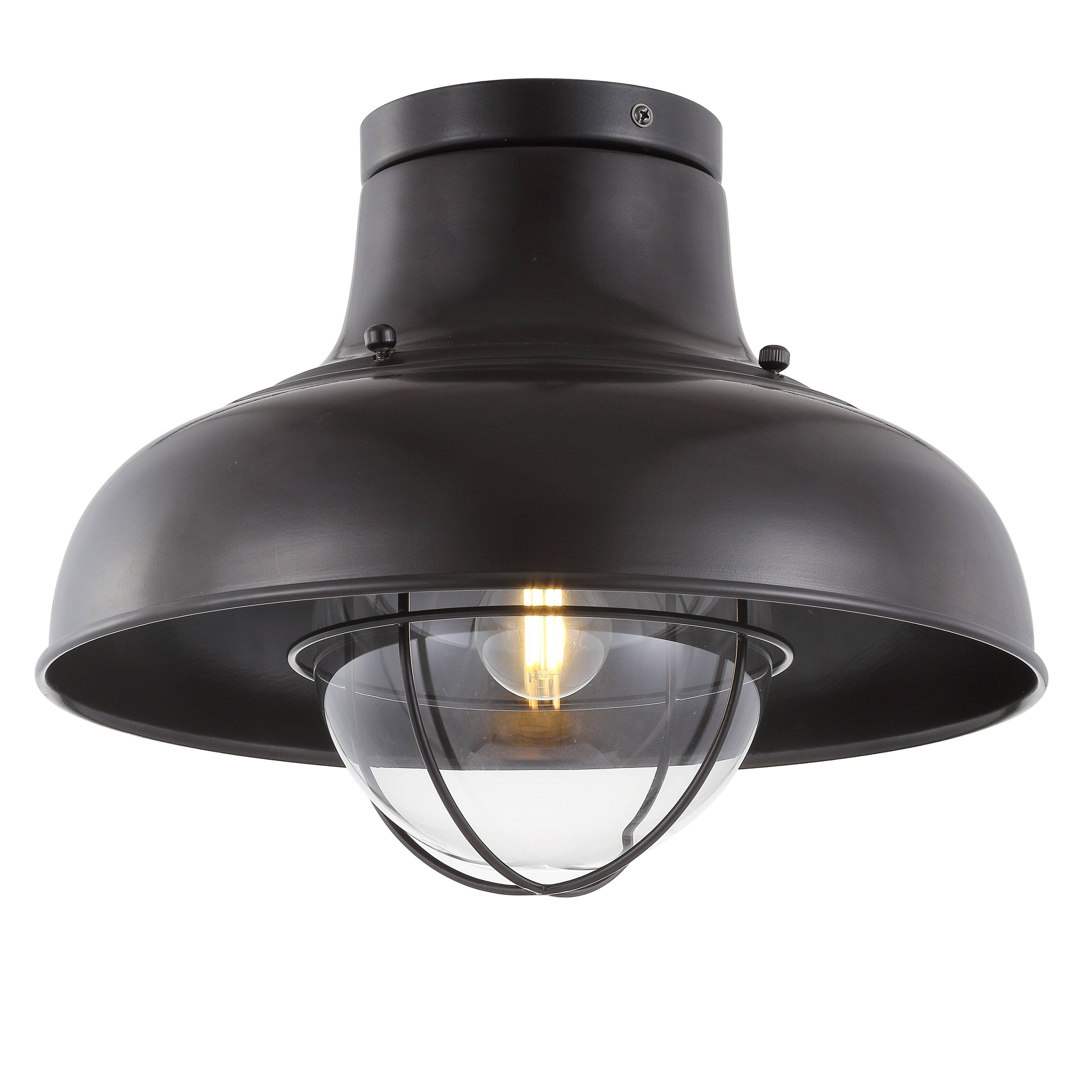 "Jonathan Y - Cameron 13"" Metal LED Semi-Flush Mount, Oil Rubbed Bronze - Oil-Rubbed Bronze" price history on PriceWatchPro
