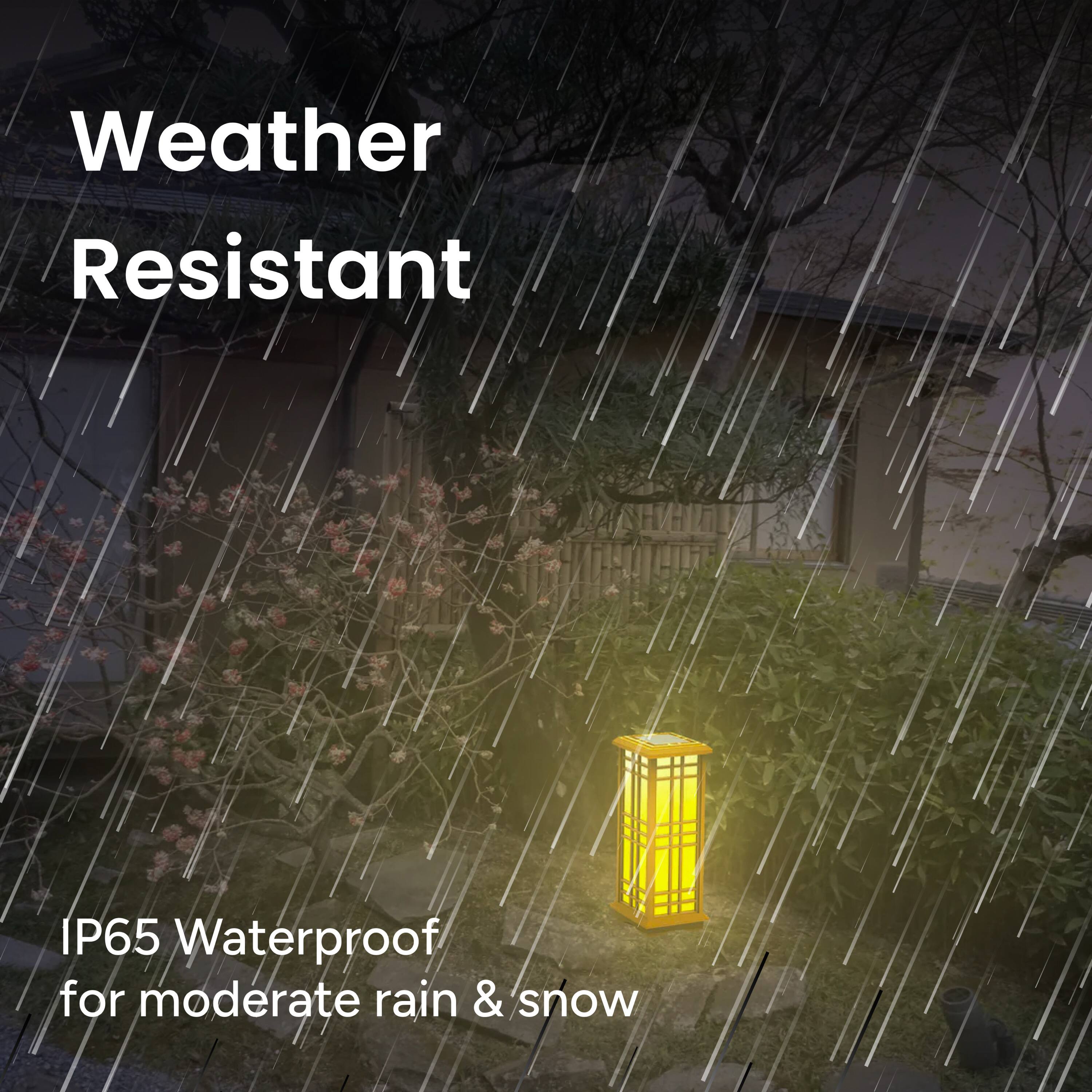Weather Resistant
IP65 Waterproof for moderate rain & snow