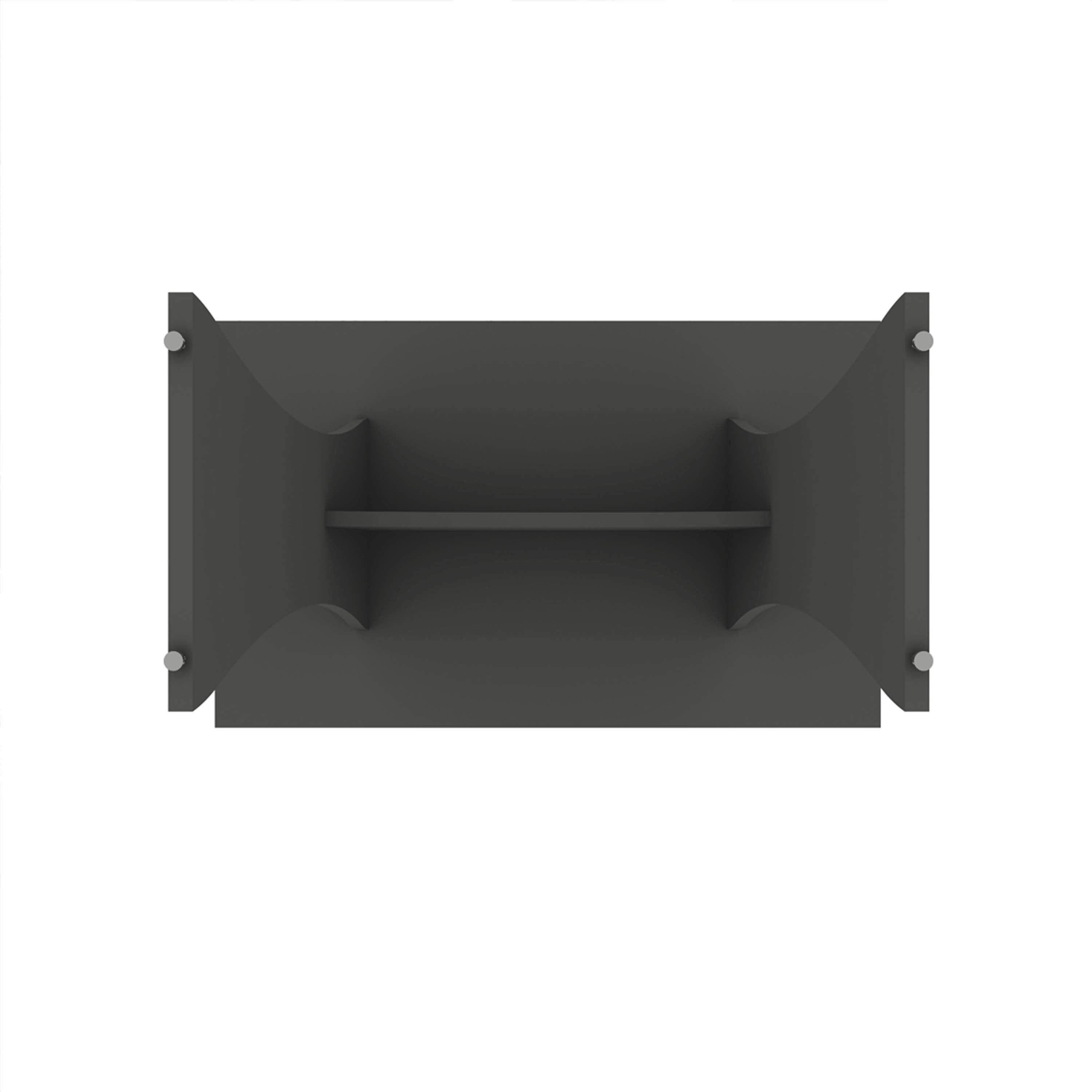 Alt View 4. Manhattan Comfort - Coney Mid-Century Modern 53" Dining Table - Charcoal Gray.