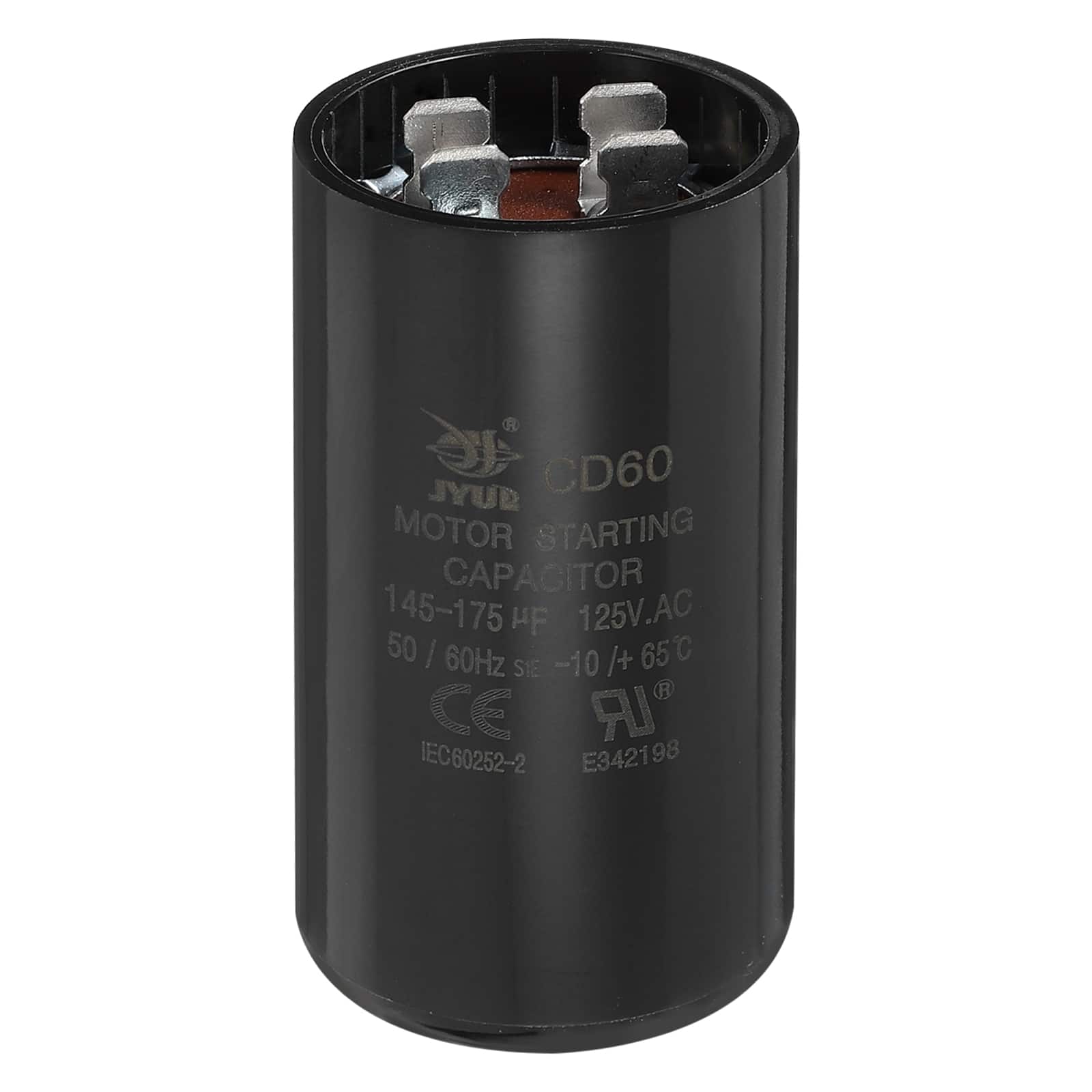Unique Bargains - CD60 Capacitor 145-175 Mfd, 125 VAC Run Motor Start Capacitor for Electric Fan/Well Pump