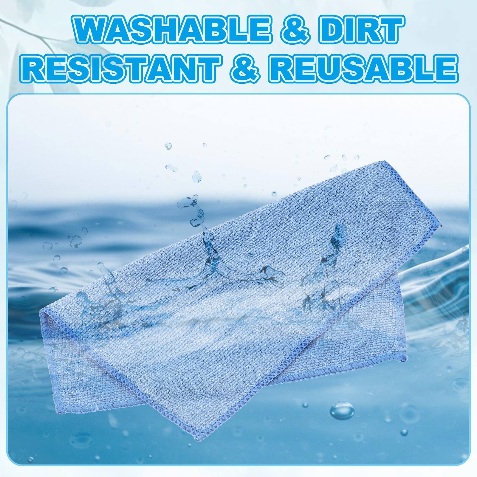WASHABLE & DIRT RESISTANT & REUSABLE