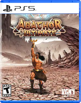 PS5. ABATHOR: ULTIMATE. TEEN. RATED BY ESRB. VGNY - T (Teen 13+)