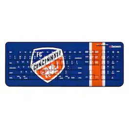 Keyscaper - FC Cincinnati Team Stripe Wireless Keyboard - Multicolor