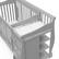 Alt View 13. Storkcraft - Portofino 5-in-1 Convertible Crib and Changer - Pebble Gray.