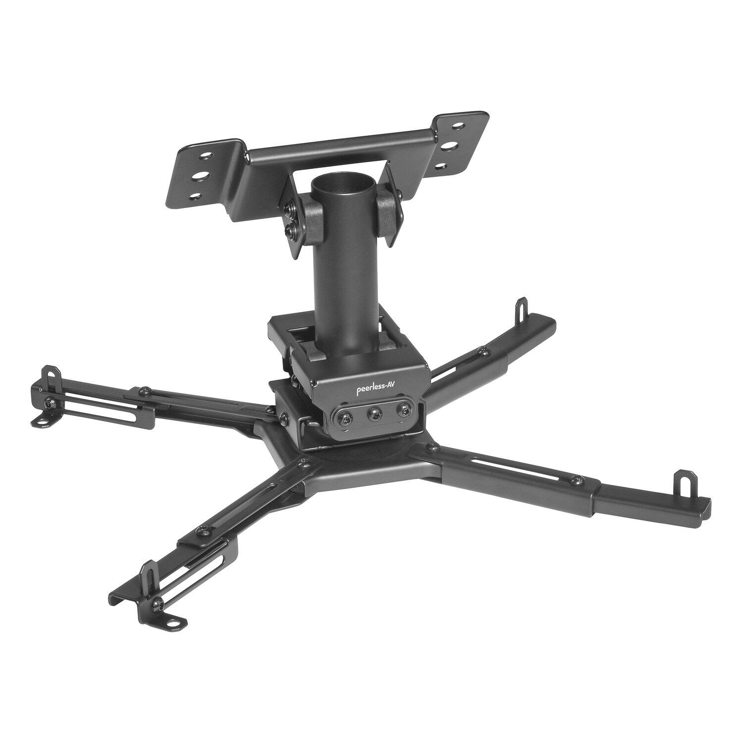 Alt View 2. Peerless-AV - Adjustable Universal Projector Mount for Flat or Angled Ceilings, 5.1" to 18.5" Mounting Pattern, Holds up to 99 Lbs - Multicolor.