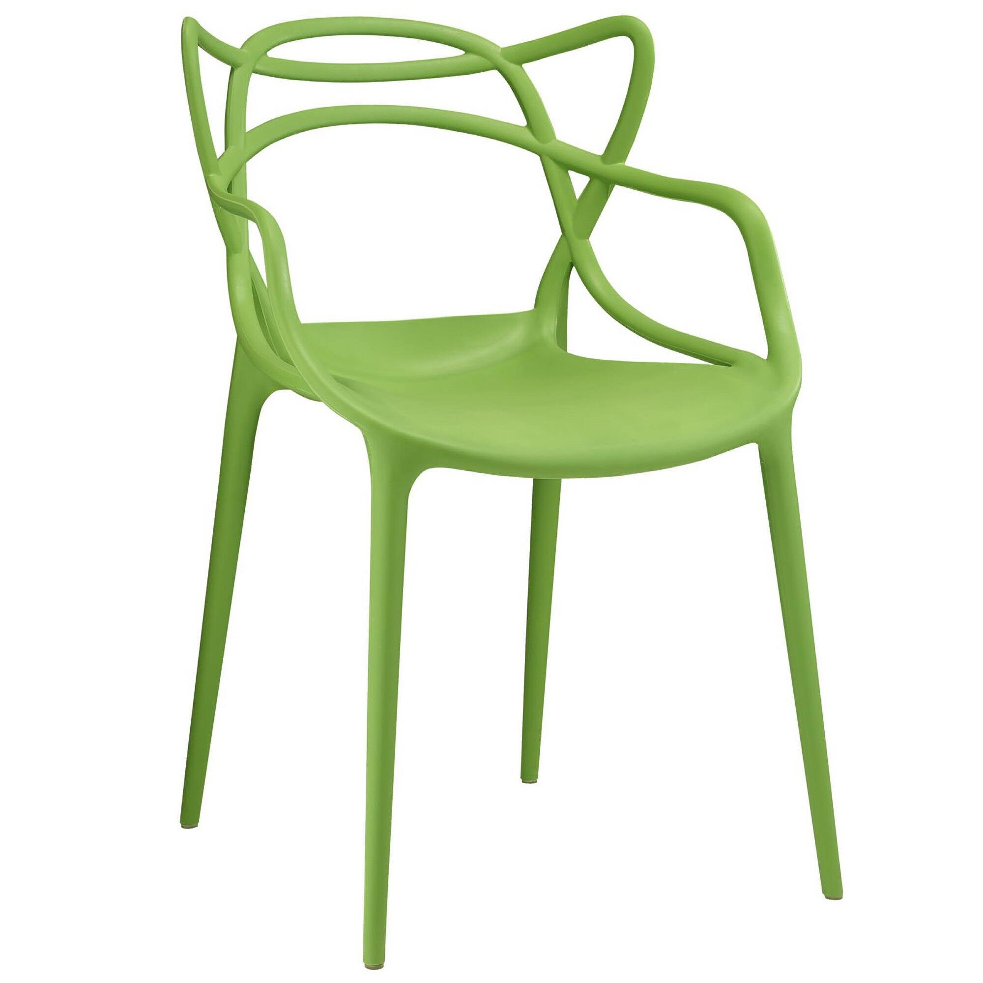 Angle. Modway - Entangled Dining Armchair by Modway - Green.