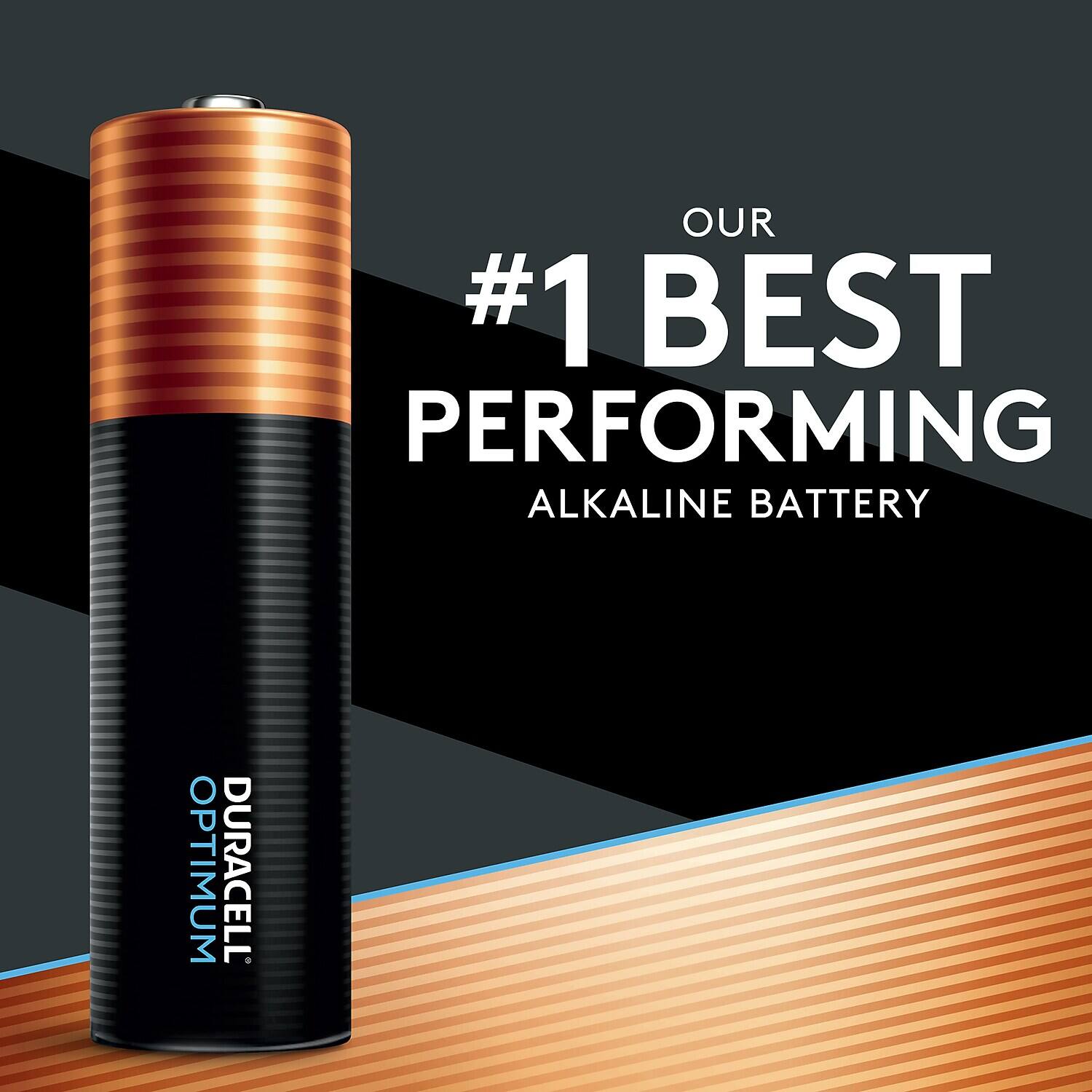 OUR #1 BEST PERFORMING ALKALINE BATTERY  
OPTIMUM DURACELL