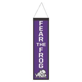WinCraft - TCU Horned Frogs 8" x 32" Slogan Wool Banner - Multicolor