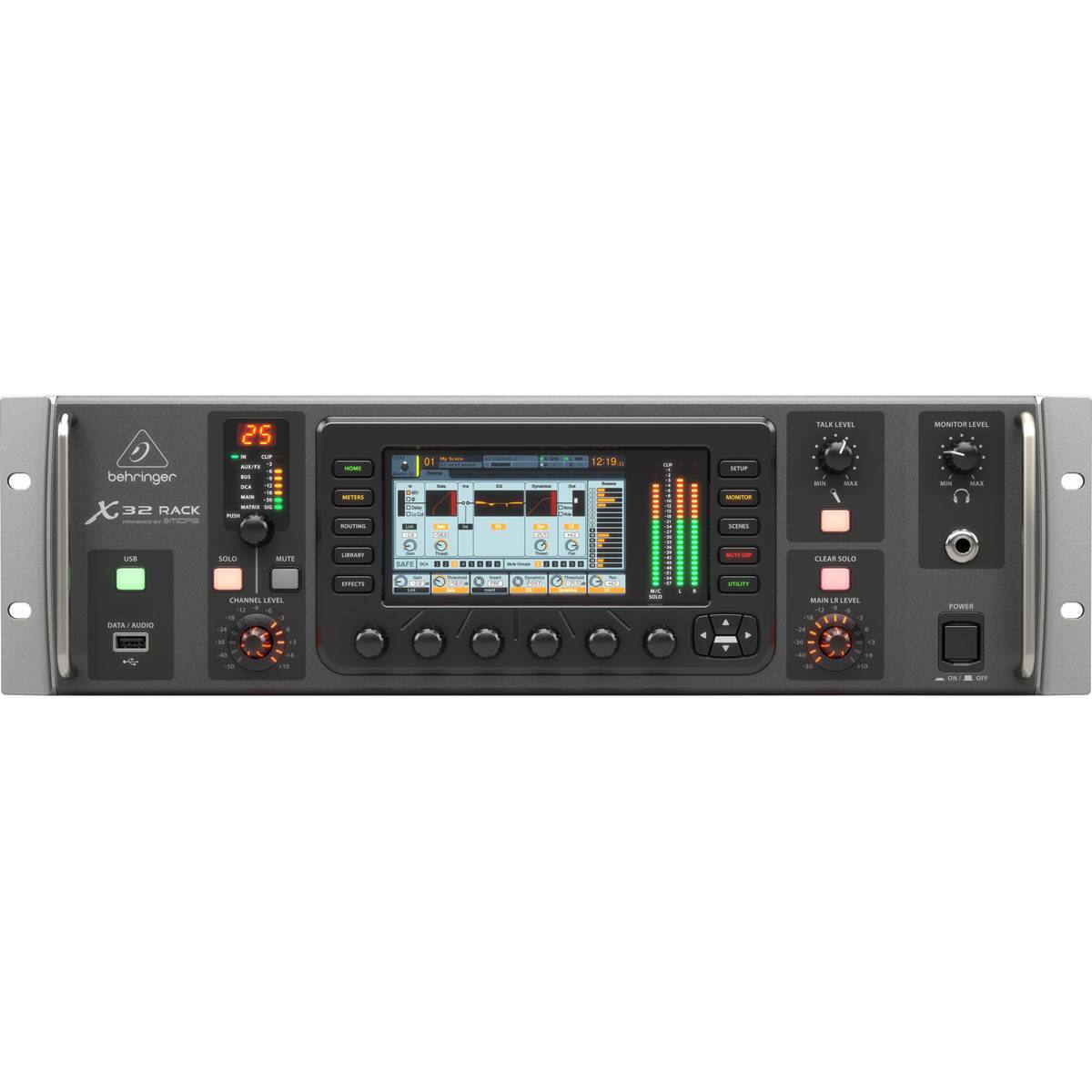 behringer 32 RACK

25

12:19

TALK LEVEL

MONITOR LEVEL

MAIN LEVEL

CLEAR SOLO

POWER