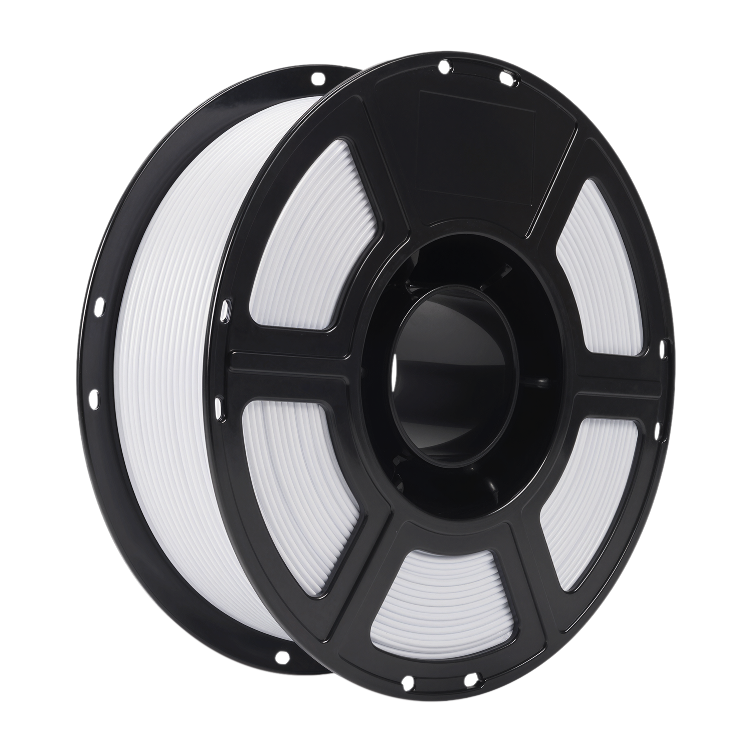 Alt View 6. Flashforge - PLA Silk+ 3D Printer Filament-1.75mm-1kg (2.2 lbs) Spool - Cool White.
