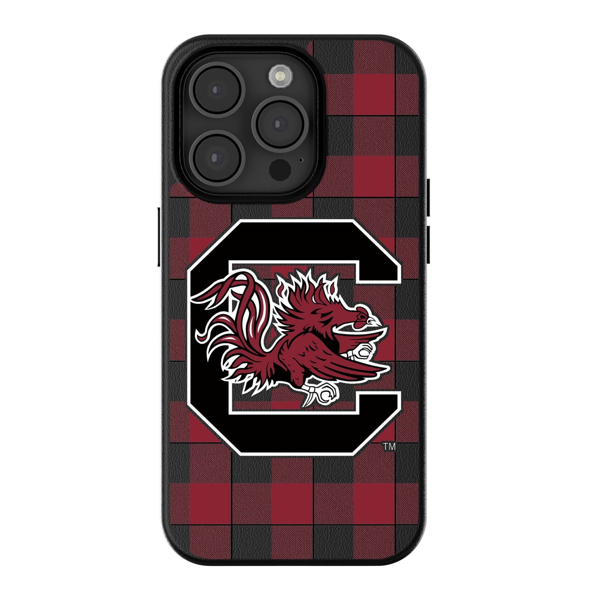 Keyscaper - NCAA - South Carolina Gamecocks Plaid Magnetic Bump iPhone Case - 15 Plus - Black price history on PriceWatchPro