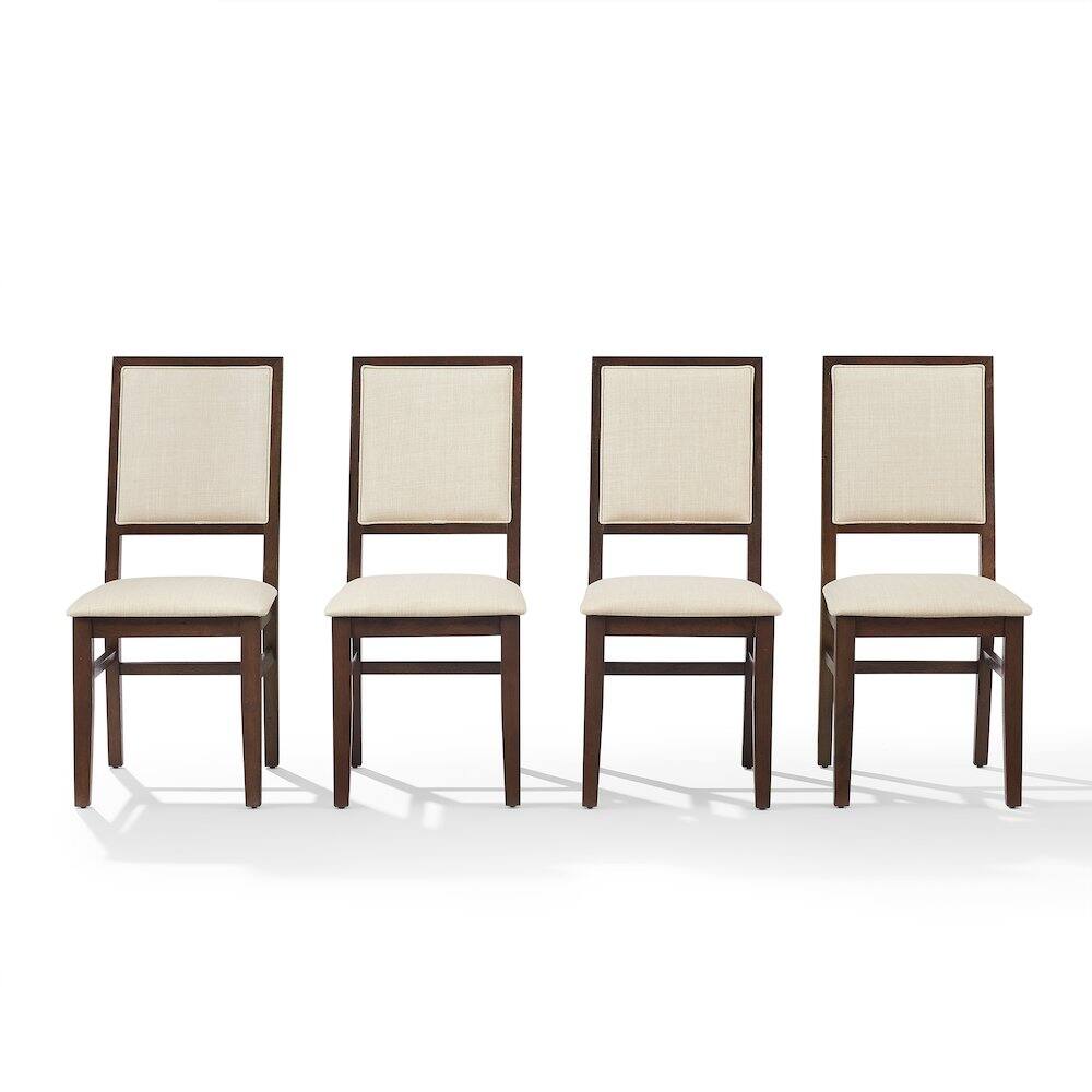 Alt View 1. Crosley Furniture - Joanna 4-Piece Upholstered Back Dining Chair Set - Black.