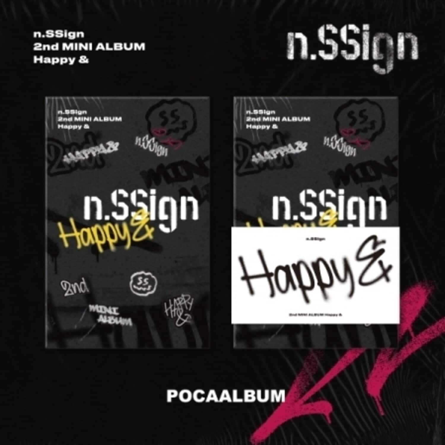 N.Ssign - Happy & - PocaAlbum - incl. QR Code, 2 Photocards, 2 Stickers + Photostand Package   - DISCLESS DIGITAL [Digital Download] price history on PriceWatchPro