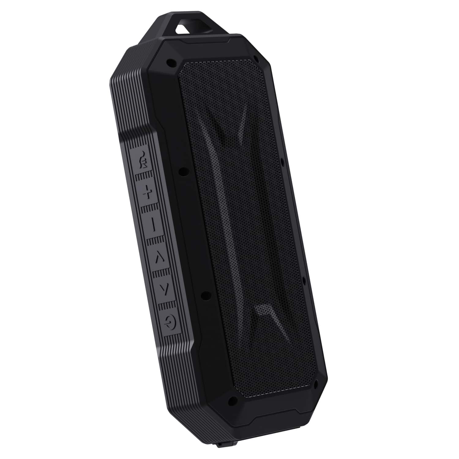 Supersonic - Duro Water-resistant Portable Bluetooth Portable Speaker With Speakerphone - Black