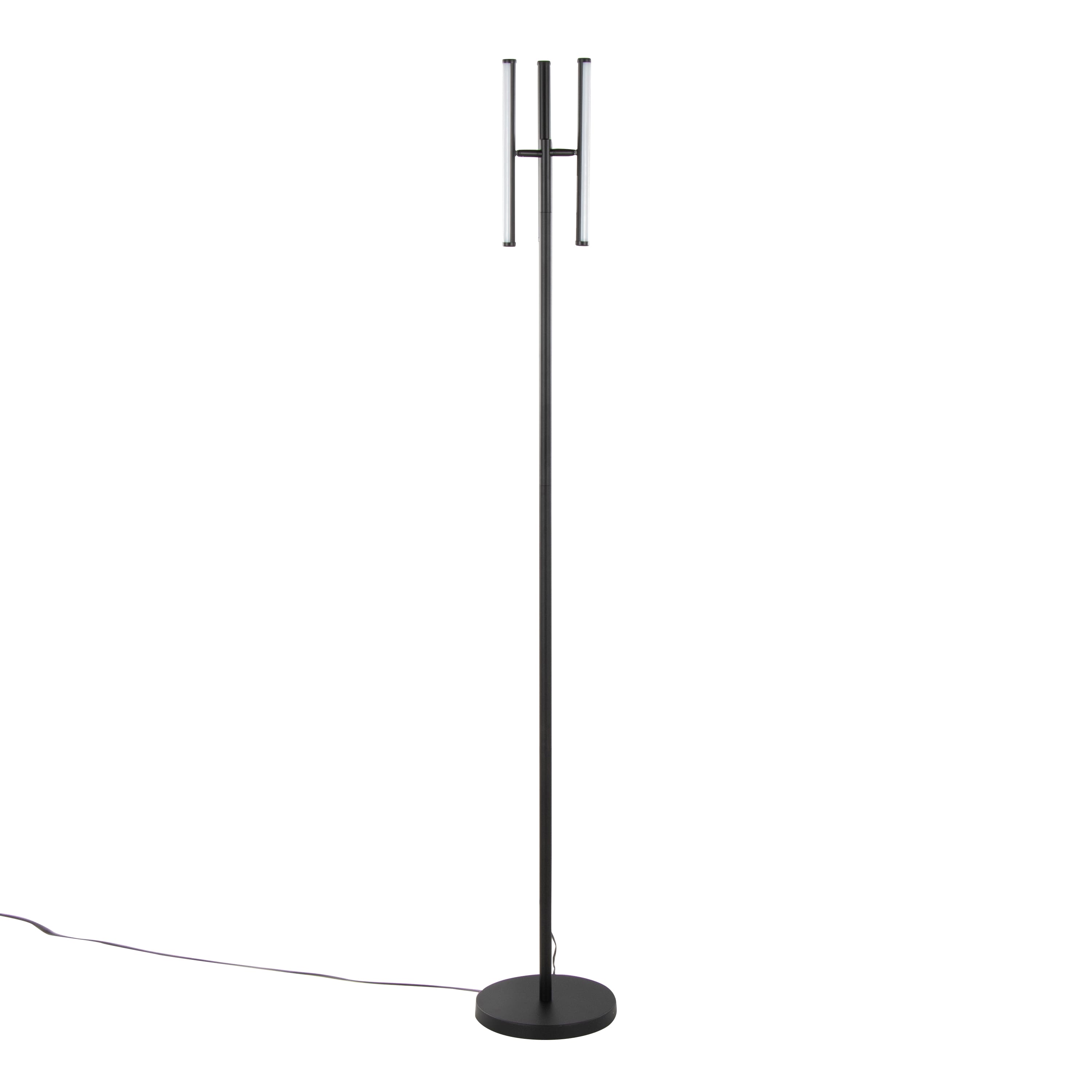Loheer - 65-Inch Swivel Reading Light Minimalist Task Lamp - Black