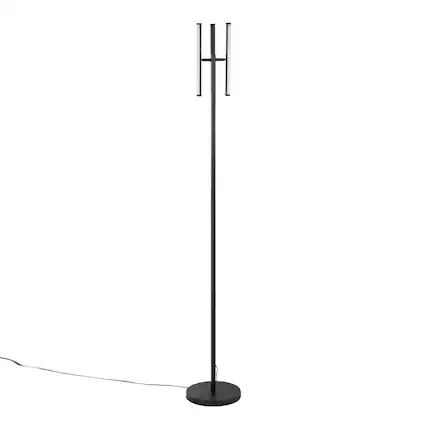 Front. Loheer - Loheer 65-Inch Black Swivel Reading Light Minimalist Task Lamp - Black.