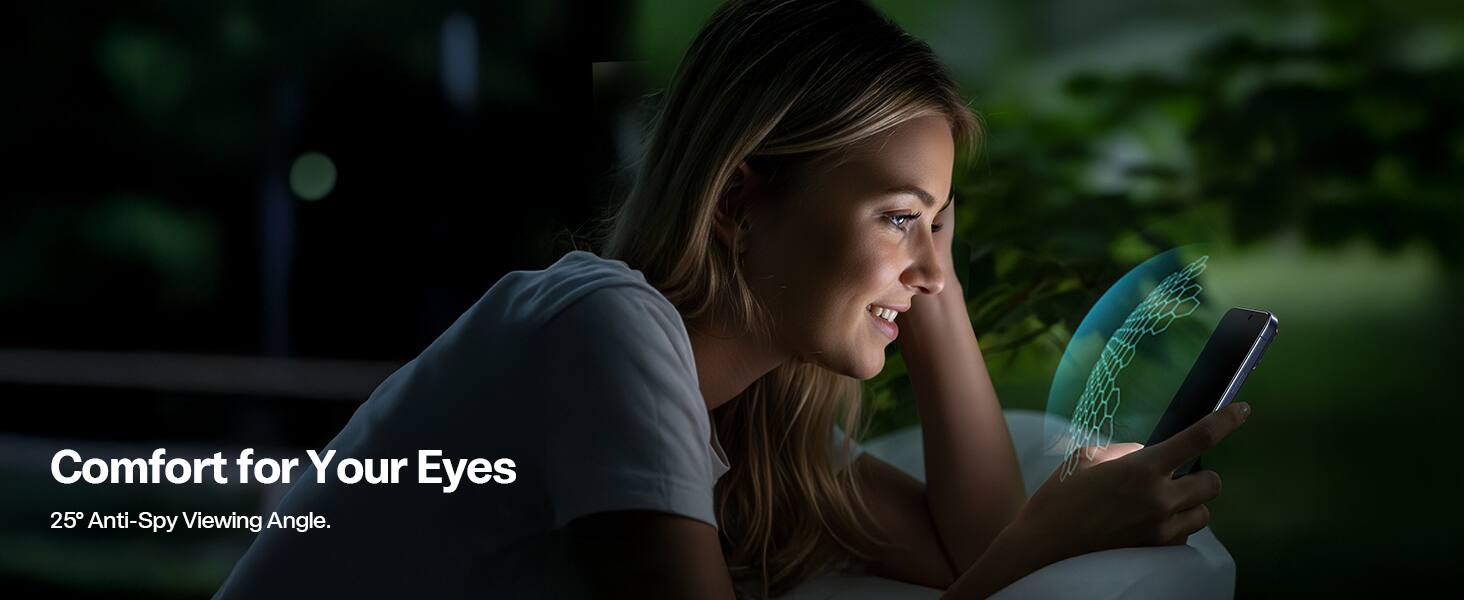 Comfort for Your Eyes  
25° Anti-Spy Viewing Angle.