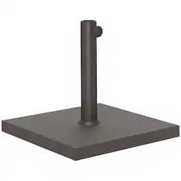Outsunny - Patio Umbrella Base, 32 lbs Umbrella Base, Outdoor Umbrella Stand Patio Umbrella Holder for 1.5"/1.9" Umbrella Poles - Brown