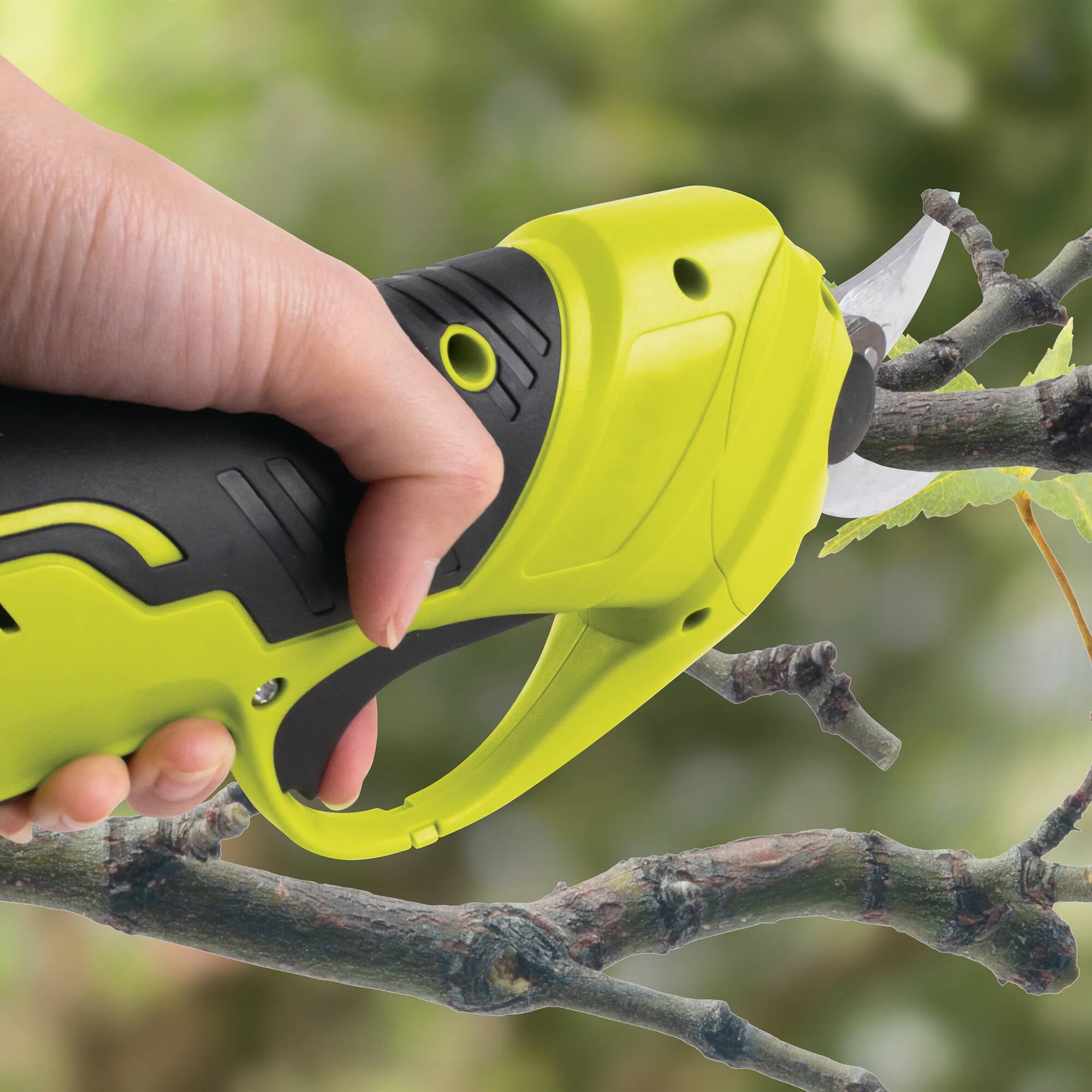 Alt View 7. Sun Joe - Sun Joe 24V Cordless Handheld Pruner with Battery and Charger, 80W, 24V-PRN1-LTE - green.