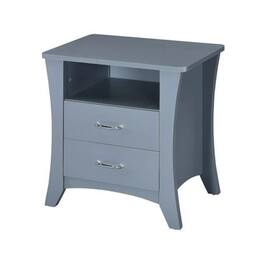 Manhattan Lane - Accent Table with 2 Drawers and Open Compartment - Gray