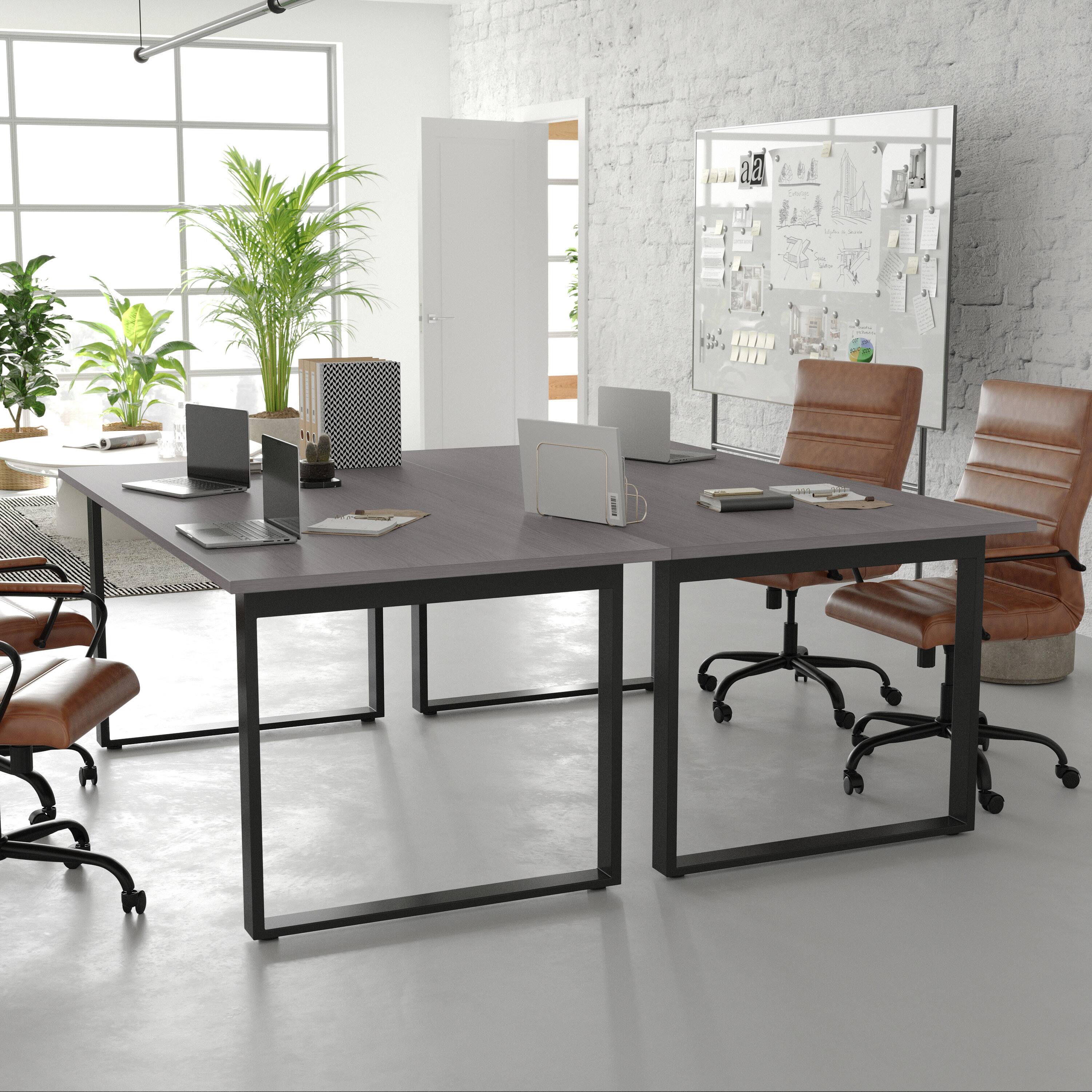 Alt View 1. Flash Furniture - Redmond Commercial 72x36 Conference Table with 1" Thick Double Sided Laminate Table Top with PVC Edging and Heavy Duty U - Gray.