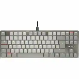 CHERRY - KC 500 MX LP TKL MX LP Mechanical Low-profile Keyboard in a Slim Design - Warm Grey, Wired Compact Keyboard with - Gray