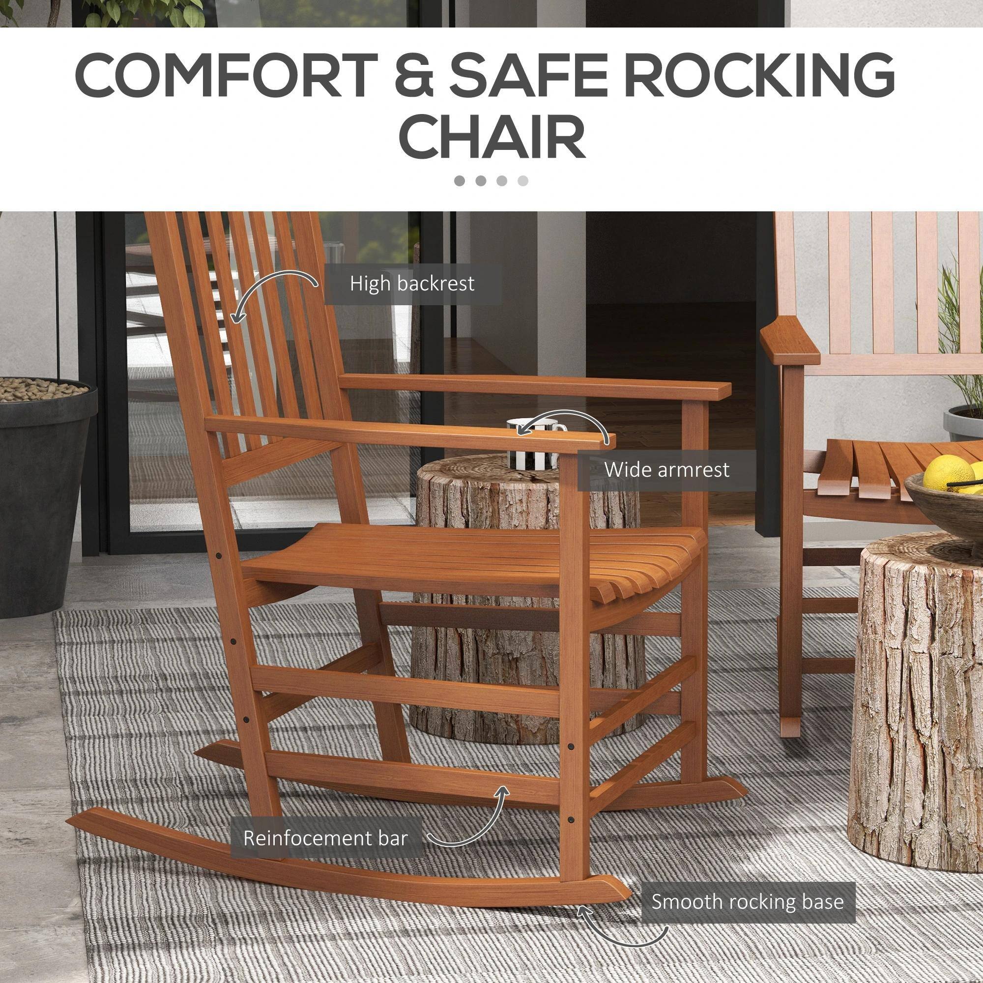COMFORT & SAFE ROCKING CHAIR

- High backrest
- Wide armrest
- Reinforcement bar
- Smooth rocking base